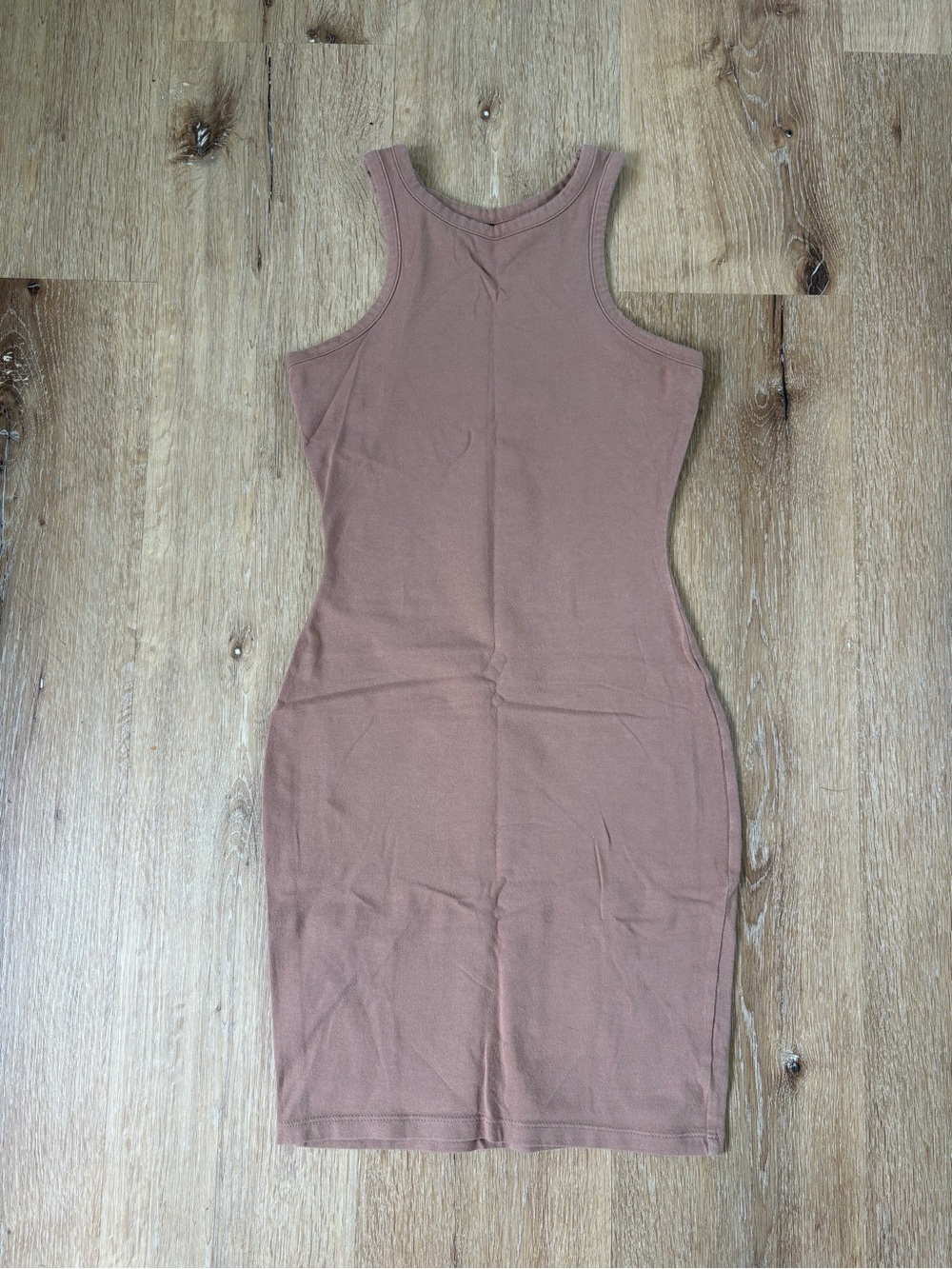 Wild Fable Tan Sleeveless Midi Bodycon Dress